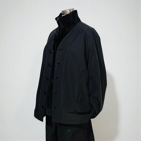 TigreBrocante"cotton nylon grosgrain flap cardigan"(black)unisex