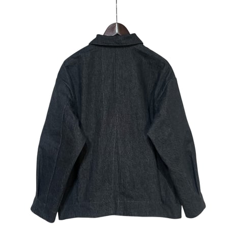 amne "DENIM pleats blouson" (black) unisex