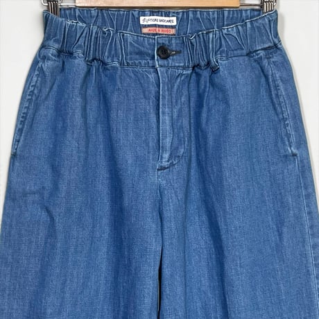 TigreBrocante"7oz denim myao tapered pants"(inidigo fade)women's