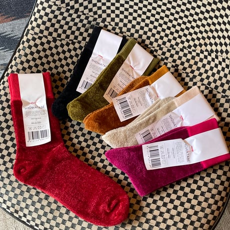 decka quality socks"showatabe"Velour Style Socks(women's)