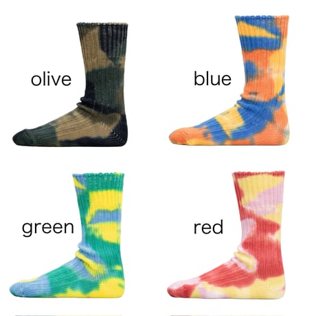 decka quality socks "BRU NA BOINNE × decka quality socks" heavy weight dyed socks(unisex)