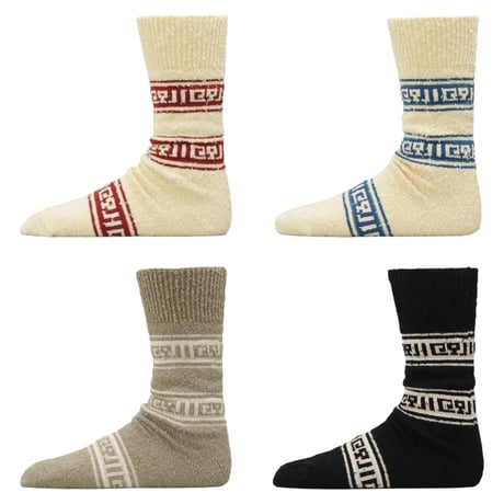 decka quality socks "ORDINARY FITS M.A.P.×decka Quality socks"(Vintage Patterned)
