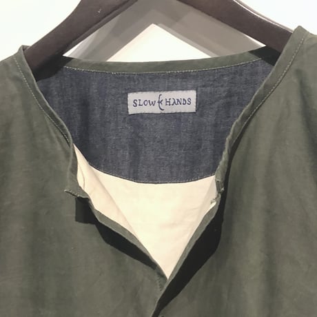 Slow Hands "recycle tent painter jacket"(olive)unisex