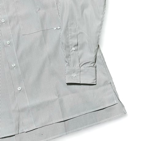 amne "PIMA STRIPE" covered shirts (gray)unisex