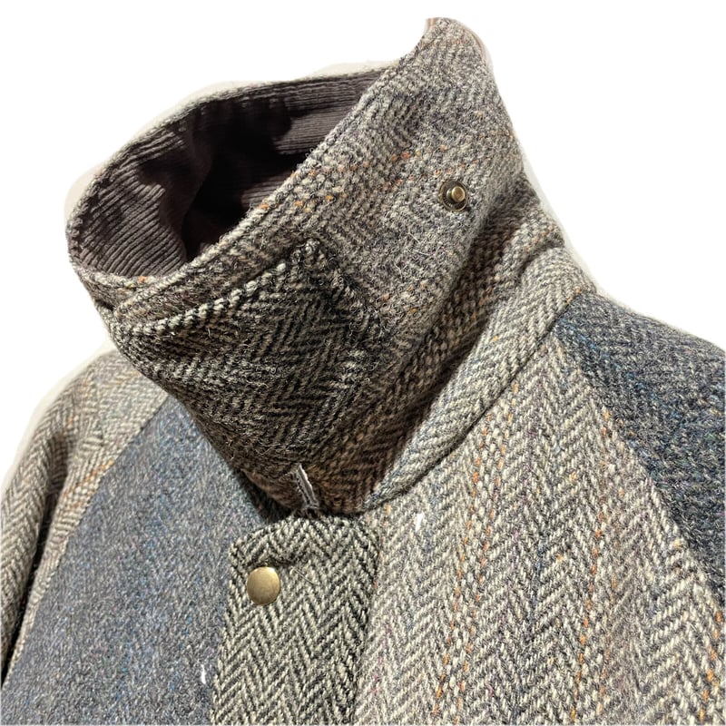 ジャケット・アウター YOUSED HARRIS TWEED COUNTRY JACKET L harristweedcountrygreigejktloo