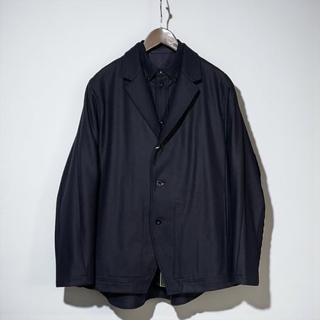 ASEEDONCLOUD"Handwerker HW wool flannel handsfree jacket"(navy)unisex