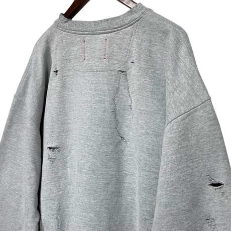 SUBTLE Re label "used damage sweat" (unisex) B