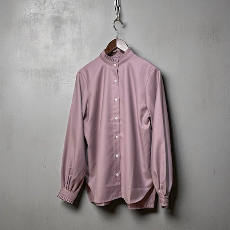 amne "GABARDINE frilled shirts" (lavender) women's