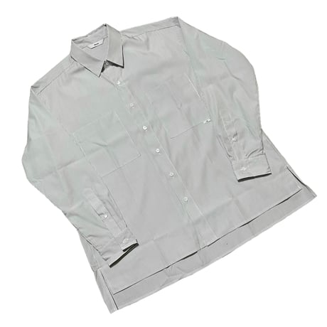 amne "PIMA STRIPE" covered shirts (gray)unisex