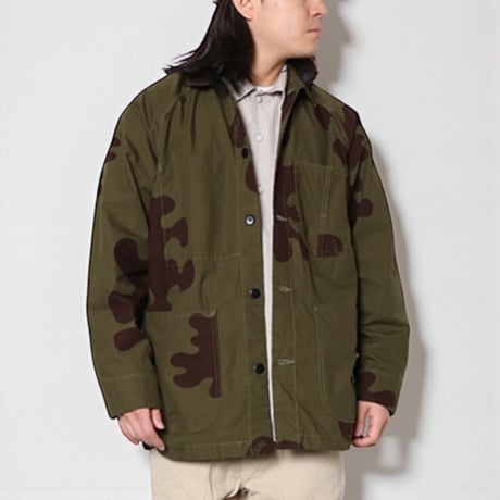 TigreBrocante"zimbabwe cotton TB ameba camo coverall"(khaki)unisex