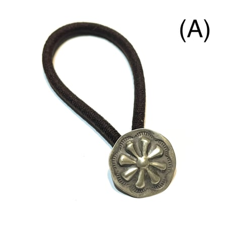 indian jewelry "navajo made concho hair elastic”(A.B)