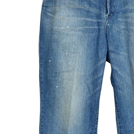 H.UNIT "denim work trousers used wash" (indigo) unisex