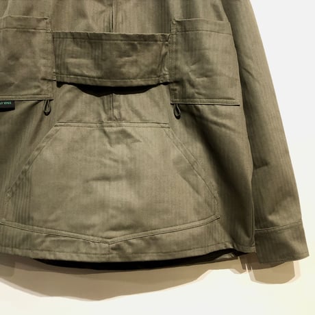 Day One Camouflage "9oz cotton herringbone hunting pullover shirts"(army green)unisex