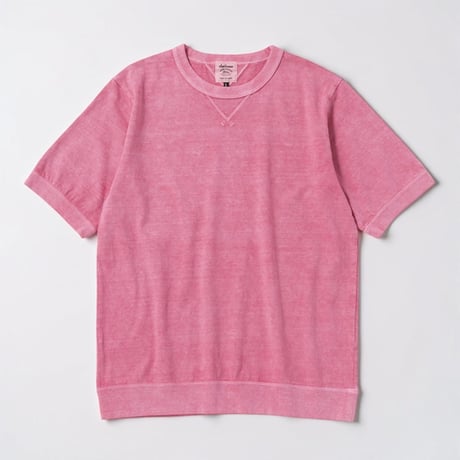 Jackman"pigment dye rib T-Shirts"(fade rose) unisex