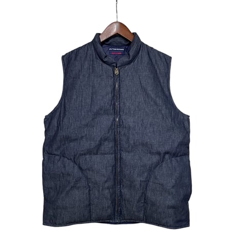 TigreBrocante"6oz denim open zip down vest"(indigo)unisex