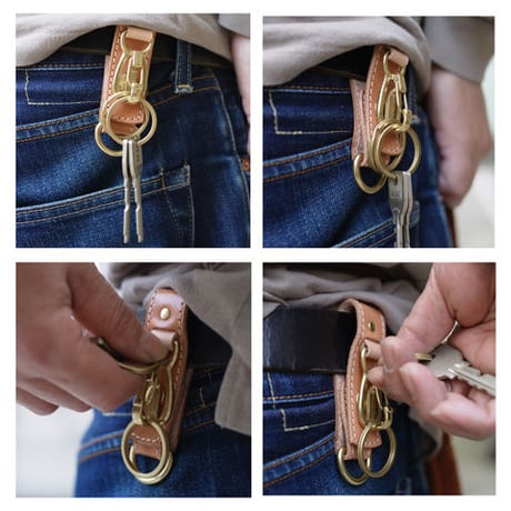 ButlerVernerSails "tochigi leather holder belt key holder"