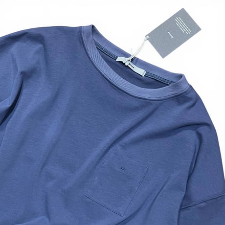 amne "TWISTED JERSEY" half sleeve bottie(blue)unisex