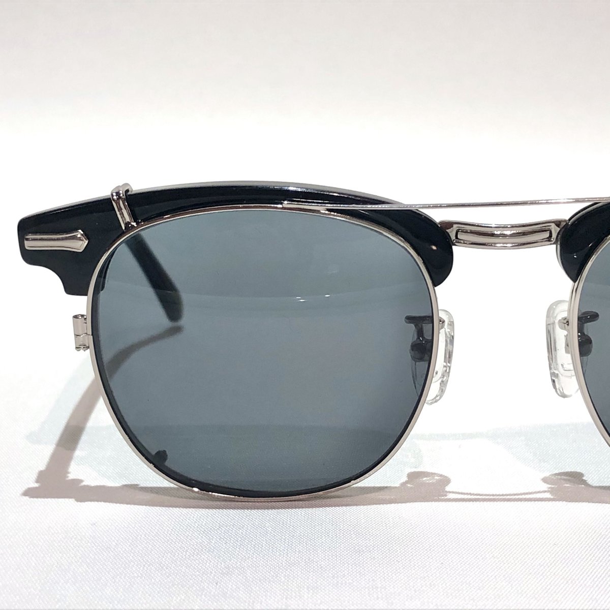 60s SHURON RONSIR 48/20 ブローライン サングラス アルミ GIG LAMPS 1960s SHURON RONSIR ALUM 2TONE BLACK 1/10 12KGF size 48