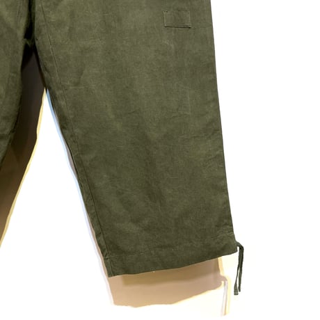 SlowHands”RCL tent loose wanderer pants"(olive-M)unisex