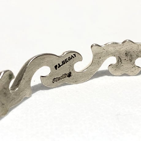 indian jewelry “F.L Begay(navajo)”sandcast bangle