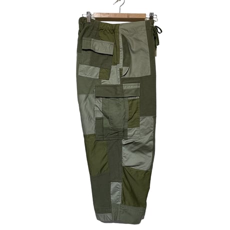 FUNSET OF ART "military patchwork ballon cargo pants"(khaki)unisex-S