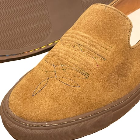 UNMARKED "embroidery slip-on sneaker”(tan)unisex