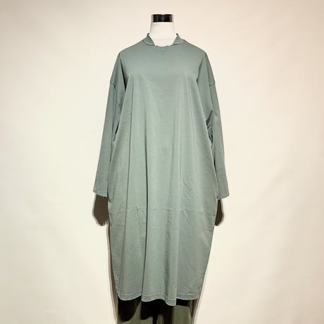 CAERULA"heavy jersey ester onepiece"(green) women's
