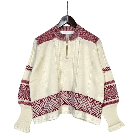 ASEEDONCLOUD"Seiyako jacquard blouse"(off white)women's