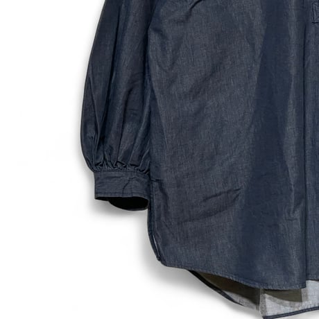 CAERULA PER LIGHTS"high-density denim gatherpull"(navy)unisex