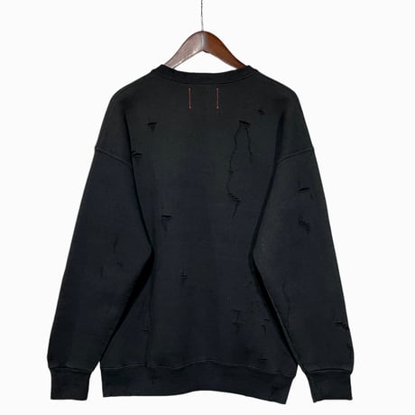 SUBTLE Re label "used damage sweat" (unisex) E