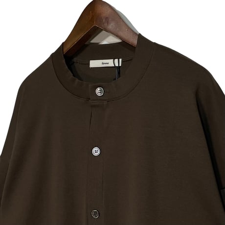 amne CIRCULAR RIB crew cardigan (brown)unisex