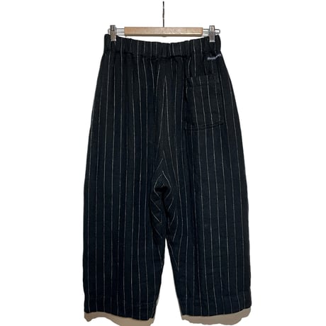 TigreBrocante"herringbone stripe myao 9分丈 pants“(black)women's