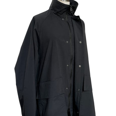 amne "nylon OX covered coat" (black) unisex