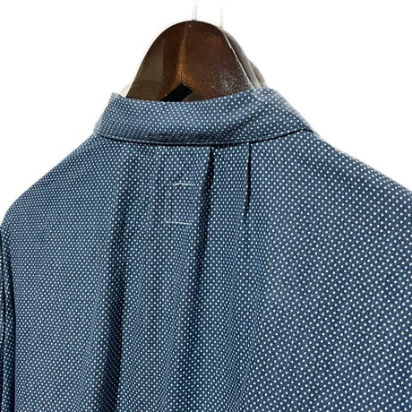 FUNSET OF ART “indigo dot maquignon shirts"(indigo)unisex