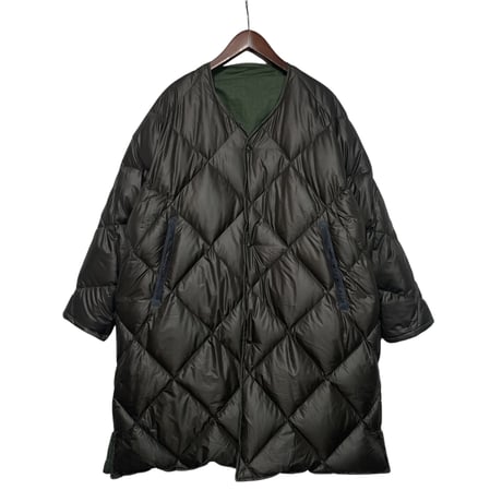 Slow Hands "recycle tent down coat"(olive×olive)S-unisex