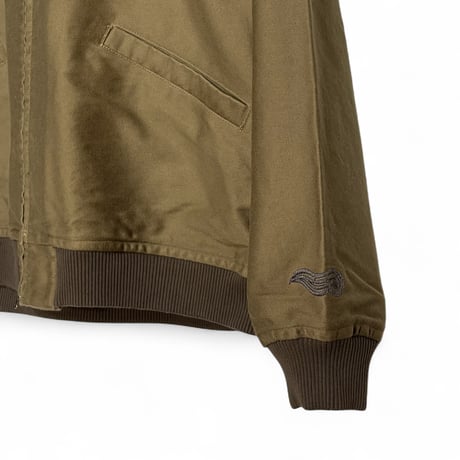 TigreBrocante”KU embroidery moleskin army rib jacket“(beige)unisex