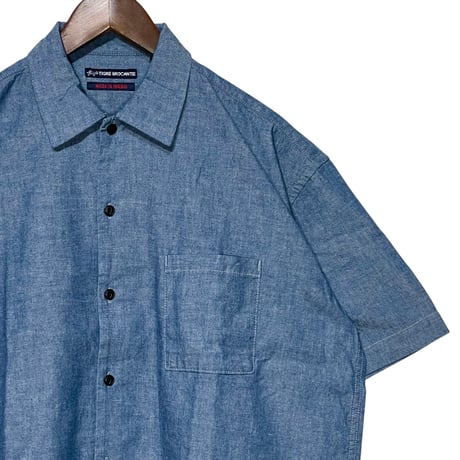 TigreBrocante"selvedge chambray venice beach S/S shirts"(indigo)unisex