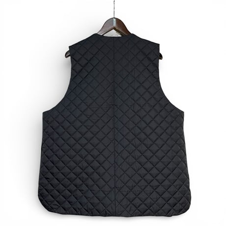 amne "MELTON/QUILT switch vest" (black) unisex