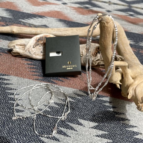 MANANAS jewelry "silver tube beads anklet"(unisex)