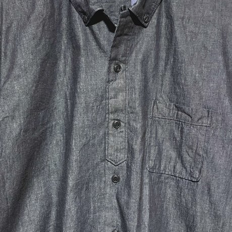 TigreBrocante"6oz denim button down open L/S shirts"(indigo)unisex