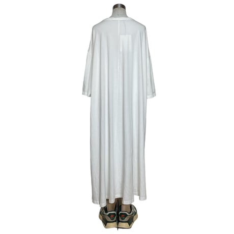 CAERULA PER LIGHTS"jersey back flare OP"(white)women's