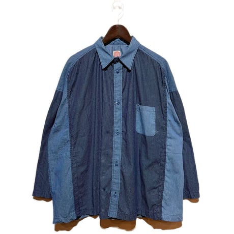 FUNSET OF ART “indigo dot maquignon shirts"(indigo)unisex