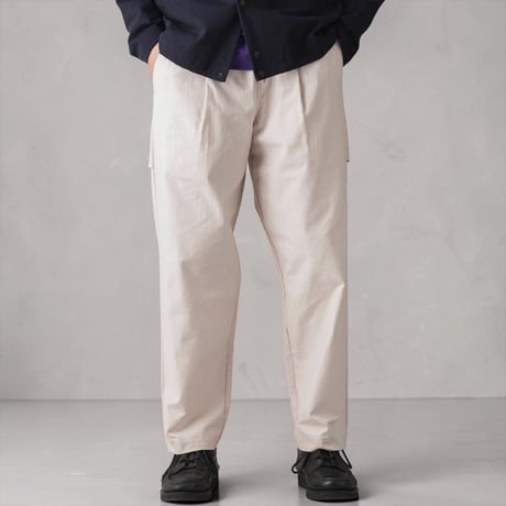 Jackman"Back Nep Umps Pants"(rosin white) unisex