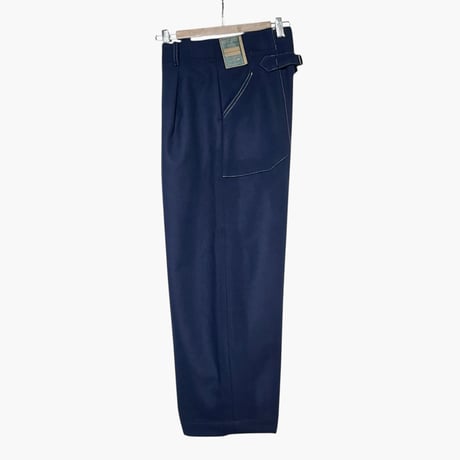 ”ASEEDONCLOUD"Handwerker melton denim HW wide trousers"(blue)unisex
