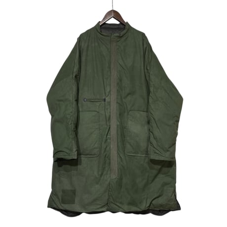 Slow Hands "recycle tent yeti down coat"(olive×olive)MA-unisex