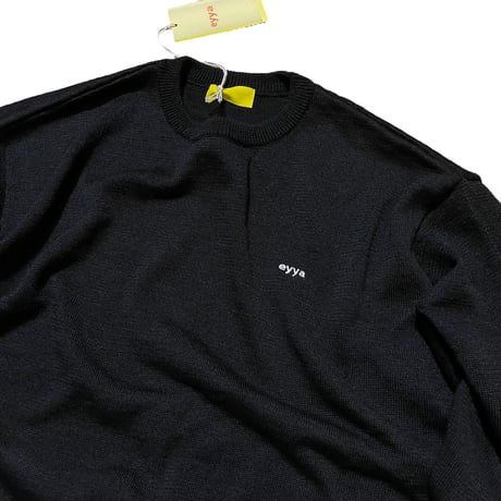 eyya"linen nylon crew neck"(black)unisex