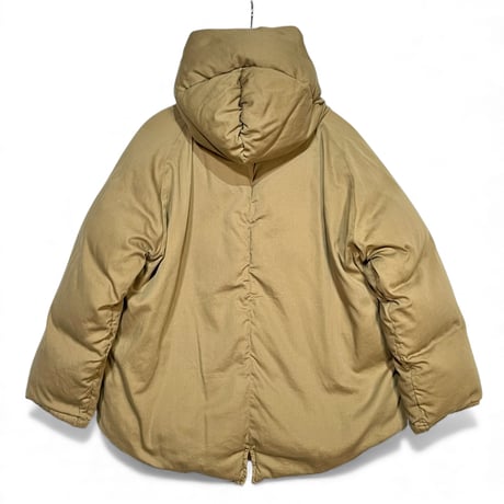 Slow Hands "poncho down parka reversible"(khaki×mustard)women's