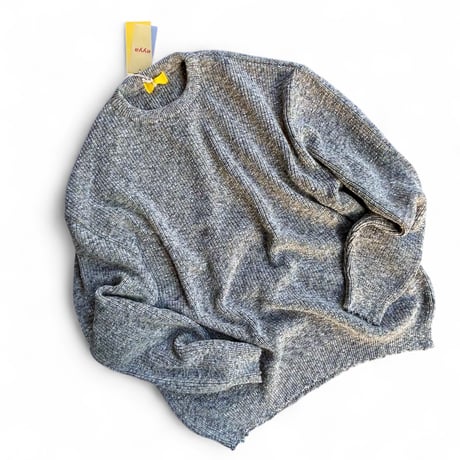 eyya"mixed cotton rib knit crew neck"(gray mix)unisex
