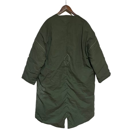 Slow Hands "recycle tent down coat for archive exclusive"(olive×mustard)S-A(unisex)