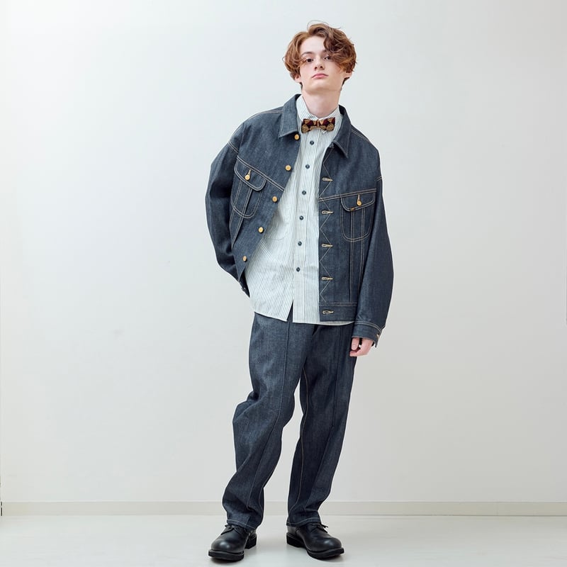 【極美品】Lee × H.UNIT デニムジャケット Lサイズ リー ( Lee ) × エイチユニット ( H.UNIT ) BIG RIDER DENIM JACKET